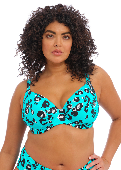 Elomi Kotiya Plunge Bikini Top Lagoon Available At The Fitting Room