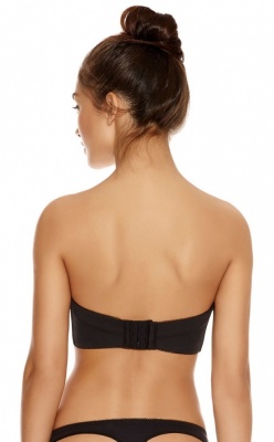 Freya Deco Moulded Strapless Bra - Black