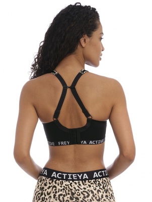 Freya Active Dynamic Soft Cup Sports Bra - Pure Leopard Black