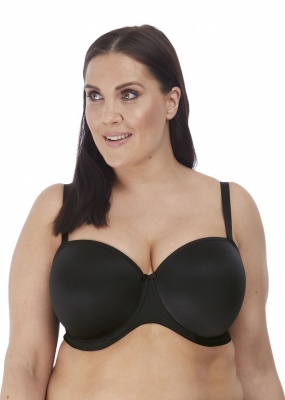 Elomi Smooth Moulded Strapless Bra - Black