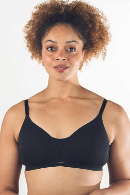 Royce Posie Non Wired T-Shirt Bra  - Black