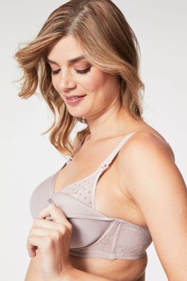 Cake Maternity Waffles Contour Maternity & Nursing Bra - Oyster Pink