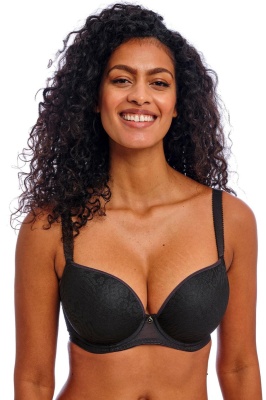 Freya Love Haze Moulded Plunge Bra - Black