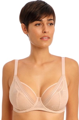 Freya Tailored High Apex Plunge Bra - Natural Beige