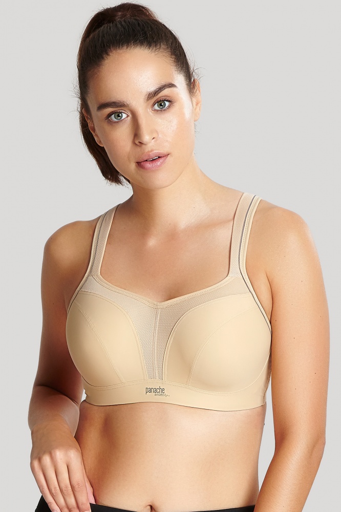 Panache Sport Underwired Sports Bra - Latte Available at The