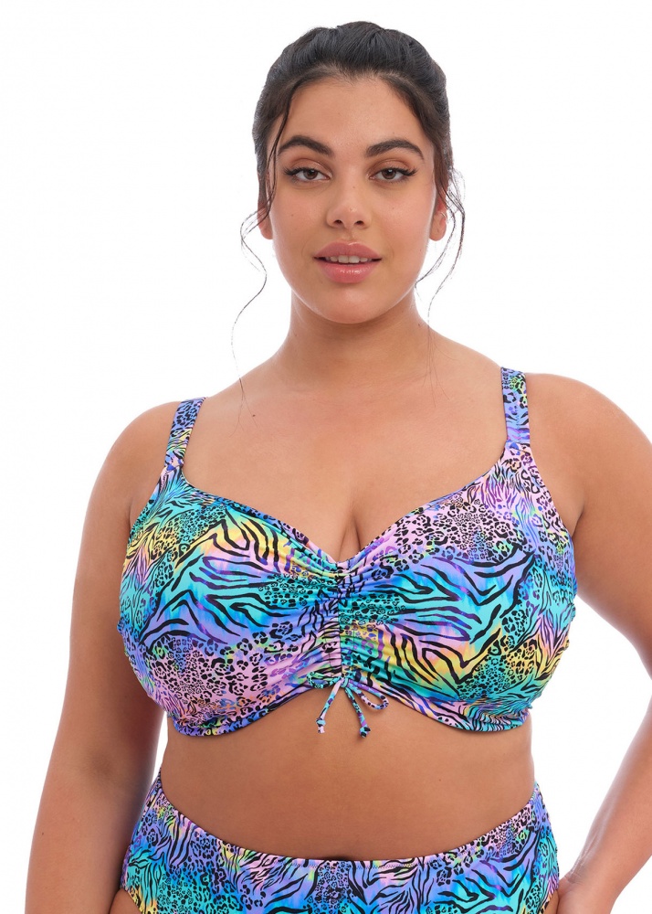 Elomi Electric Savannah Underwired Bikini Top - Zebra Available at The  Fitting Room