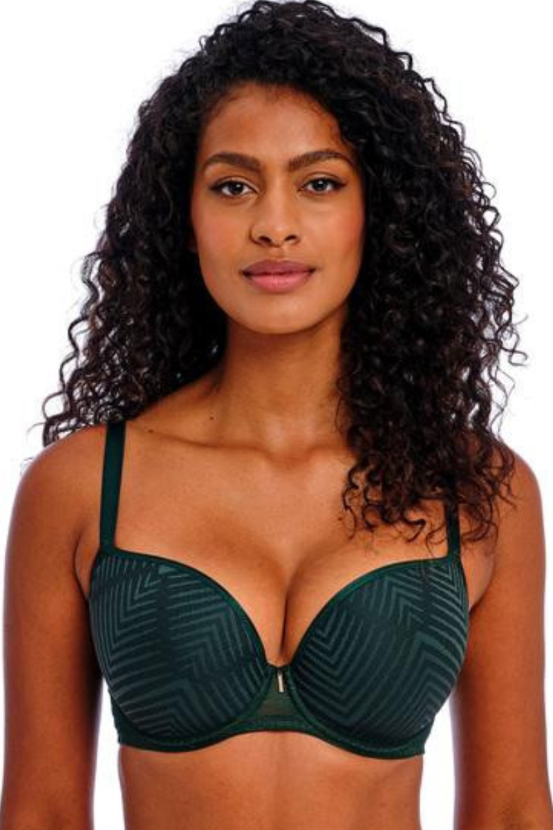 Freya Tailored Moulded Plunge Bra - Deep Emerald