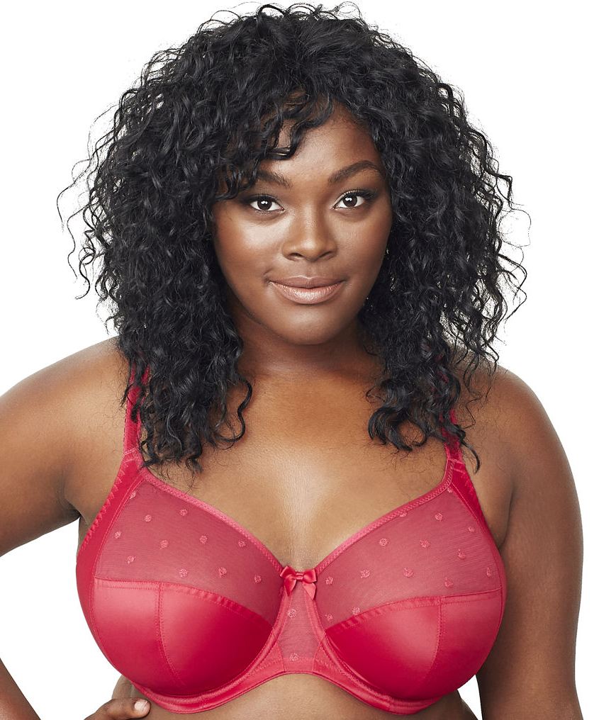 Sculptresse Candi Side Support Bra - Deep Red Available at The