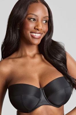 Panache Alice Balcony Strapless Bra - Black