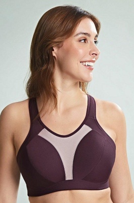 Royce Aerocool Non Wired Sports Bra (G-K) - Blackberry