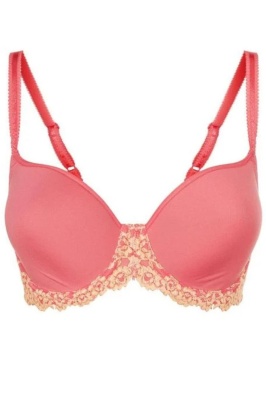 Wacoal Embrace Lace Contour Bra - Coral/Peach -36DD